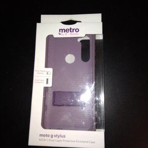 Metro by T-Mobile moto g stylus KICK+ Dual-Layer Protective Kickstand Case